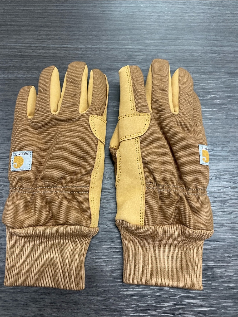 Carhartt Women's small Insulated Duck Synthetic Leather Knit Cuff Glove